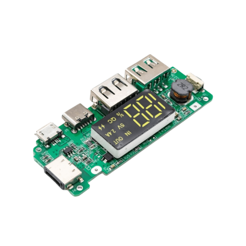 ماژول پاوربانک داری نمایشگر با ورودی Type-C و دو خروجی USB مدل H961