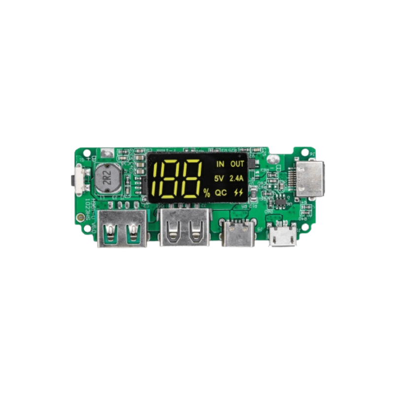 ماژول پاوربانک داری نمایشگر با ورودی Type-C و دو خروجی USB مدل H961