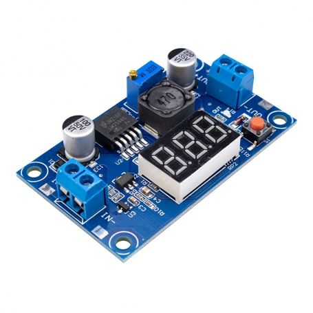 ماژول مبدل کاهنده DC-DC LM2596 به همراه نمایشگر ولتاژ