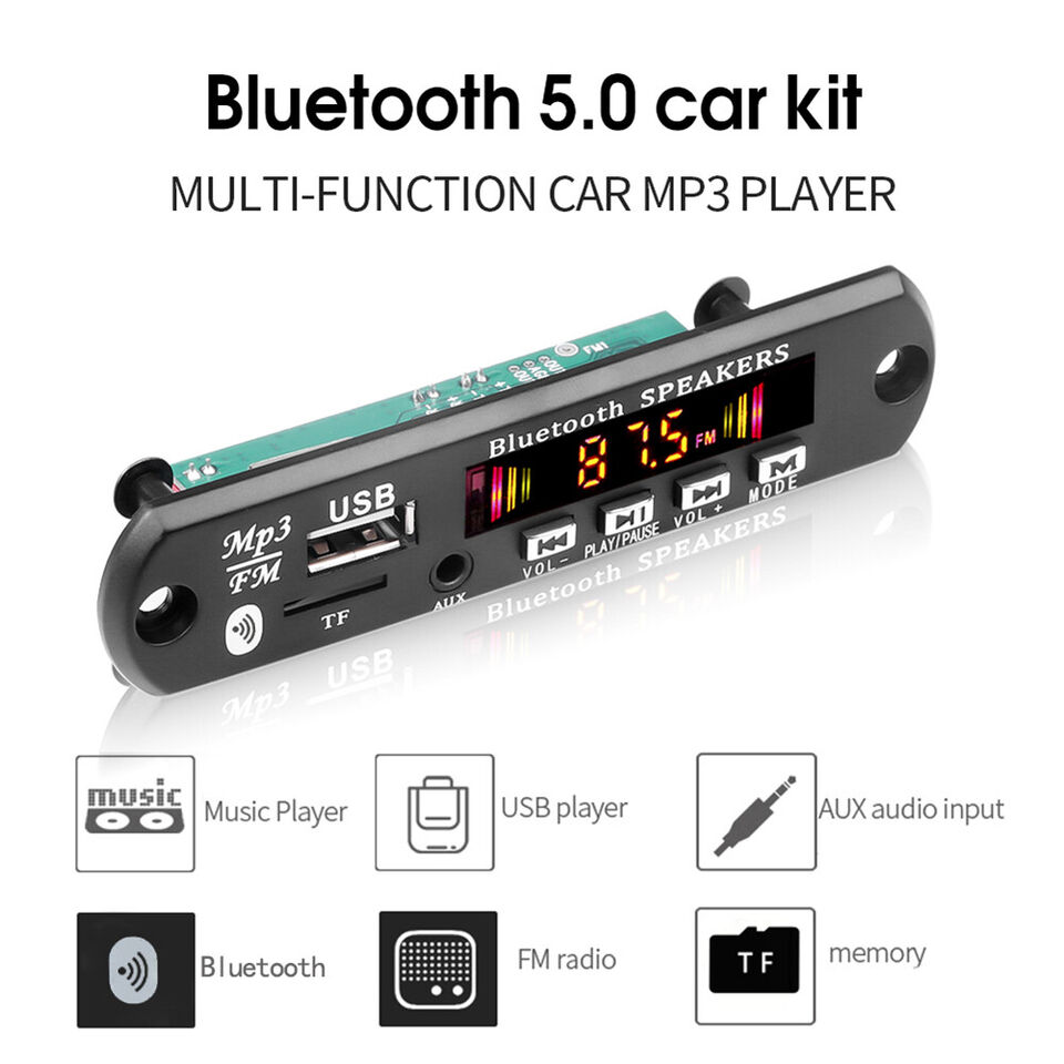 پخش کننده بلوتوثی MP3 PLAYER پنلی 12V دارای ریموت کنترل