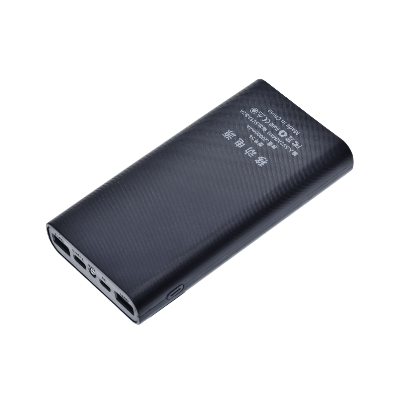 کیس پاوربانک 6 باتری با دو خروجی USB دارای نمایشگر (مشکی)