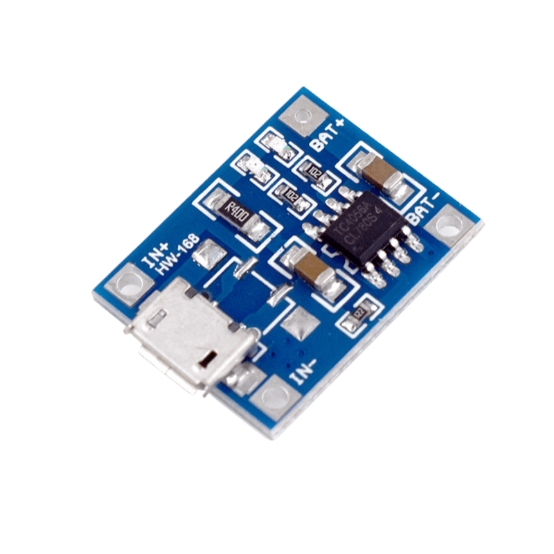 ماژول شارژر باتری لیتیومی TP4056 با ورودی MicroUSB
