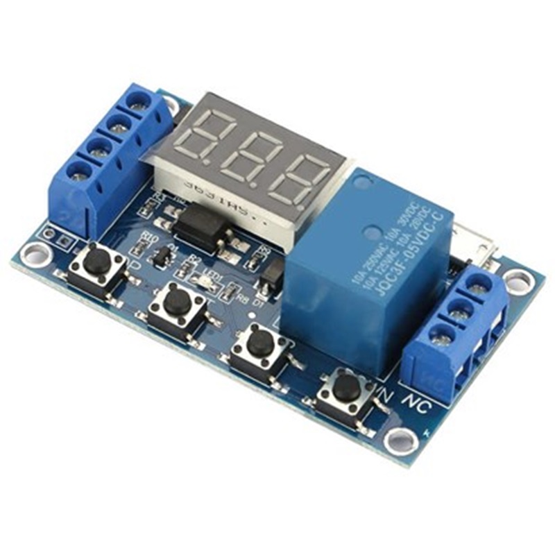 ماژول تایمر 5 فانکشن دارای رله مدل XY-J02