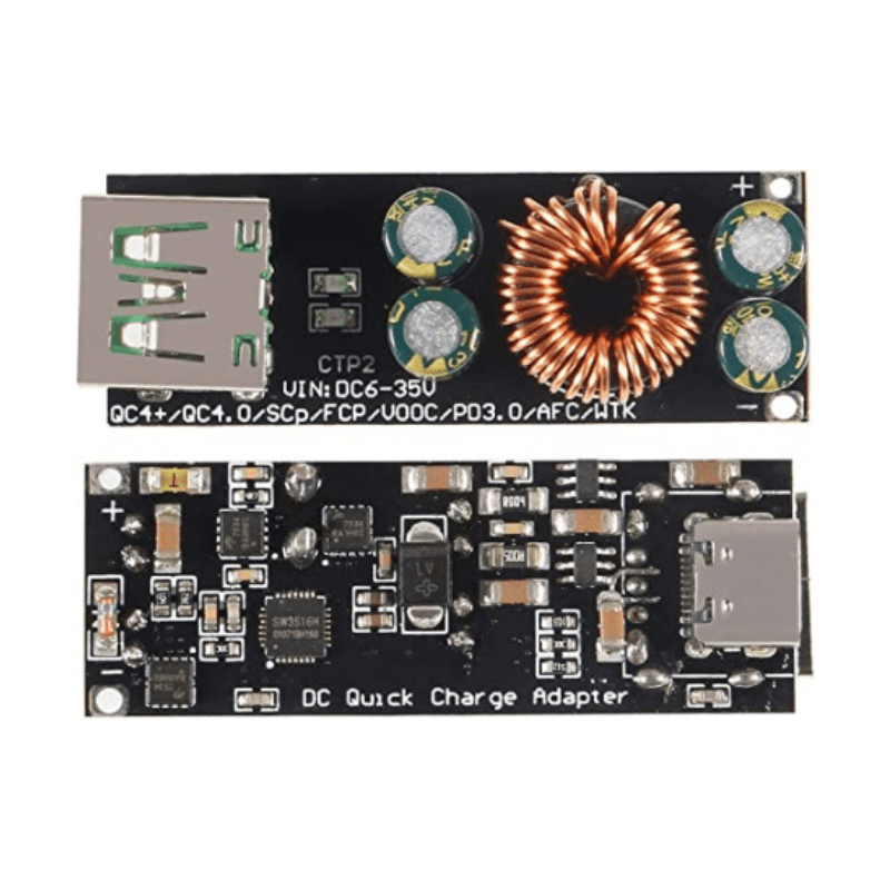 ماژول فست شارژ QC4.0-QC3.0 با خروجی USB Type-C