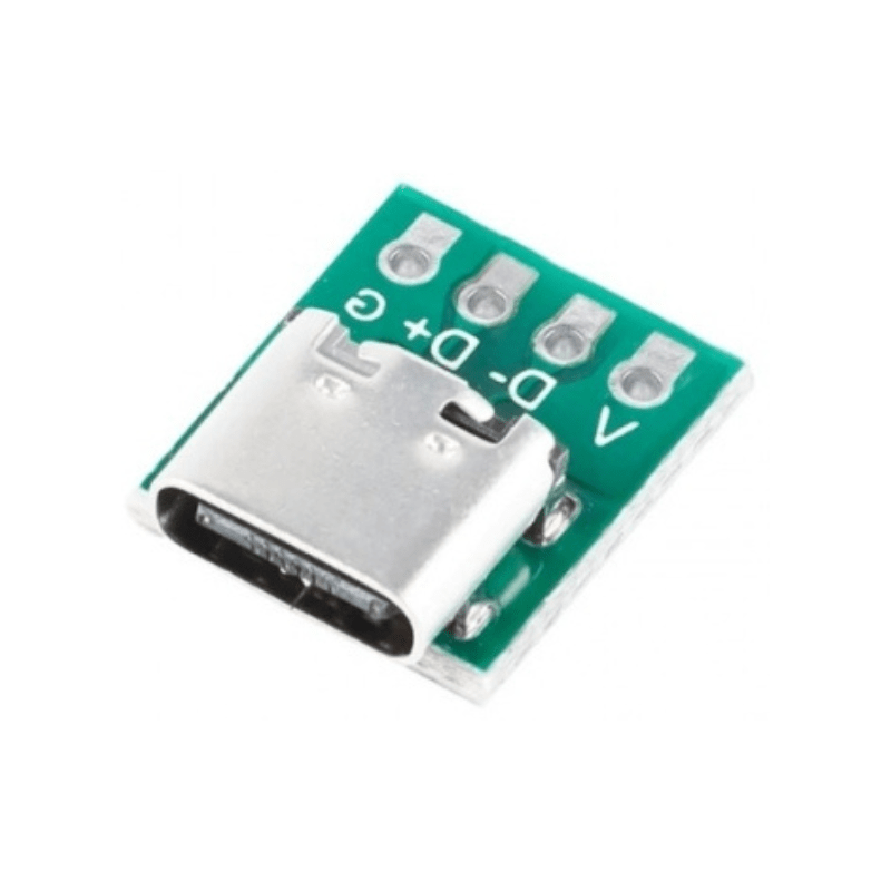 برد تبدیل کانکتور TYPE-C مادگی به DIP 4PIN