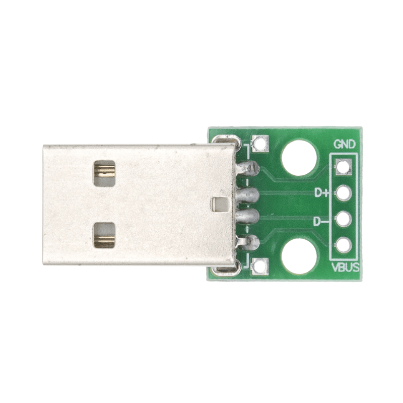 برد تبدیل کانکتور USB-A نری به DIP 4PIN