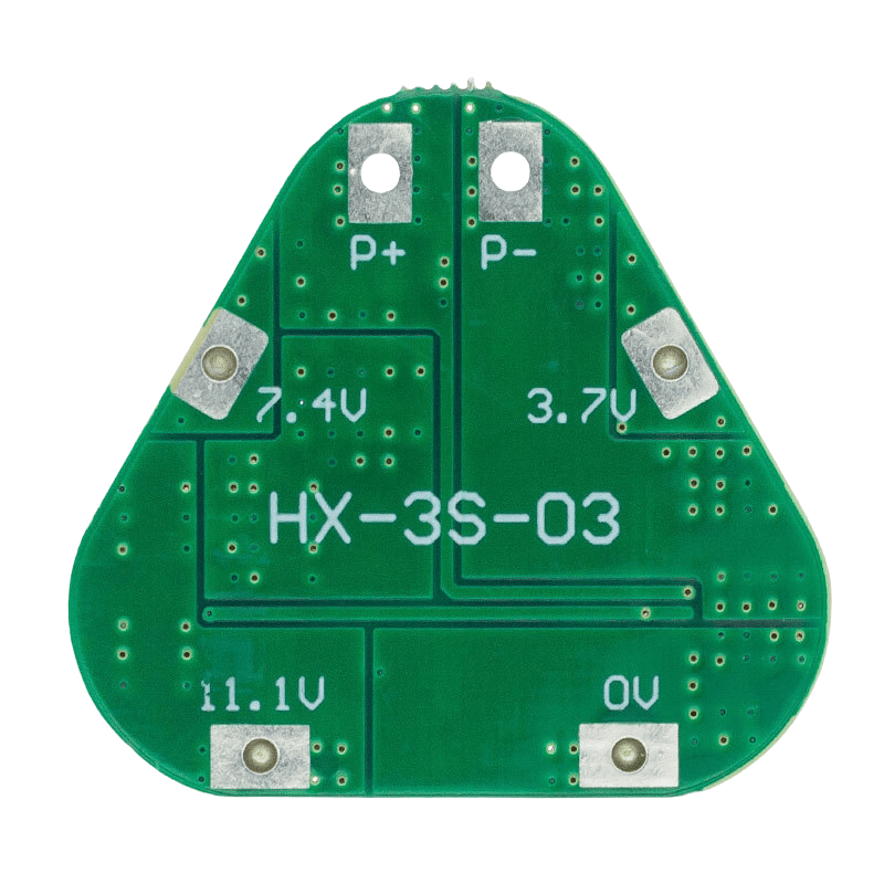 ماژول محافظ شارژ و دشارژ باتری لیتیومی 3 سل 8 آمپر سه گوش HX-3S-03