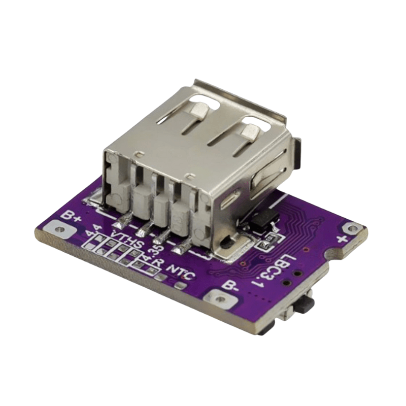 ماژول پاوربانک 3.1 آمپر با ورودی Type-C و خروجی USB مدل LX-LBC3.1