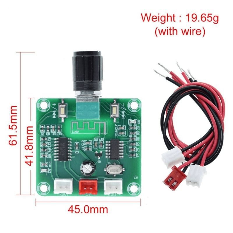 ماژول آمپلی فایر استریو 2x5 وات بلوتوثی مدل XH-A158