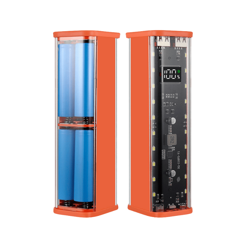 کیس پاوربانک Transparent فست شارژ 8 باتری 22.5W مدل BQ-S18PD (نارنجی)
