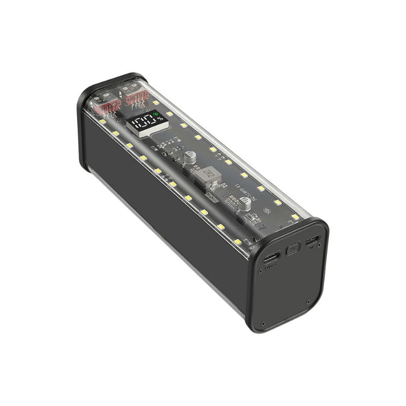 کیس پاوربانک Transparent فست شارژ 8 باتری 22.5W مدل BQ-S18PD (مشکی)