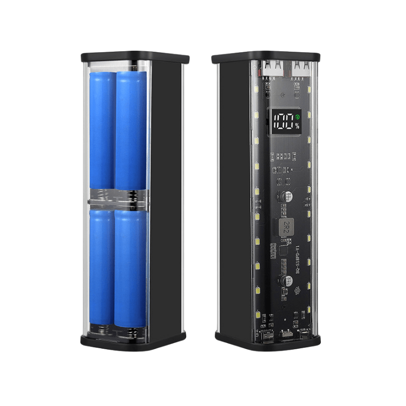کیس پاوربانک Transparent فست شارژ 8 باتری 22.5W مدل BQ-S18PD (مشکی)