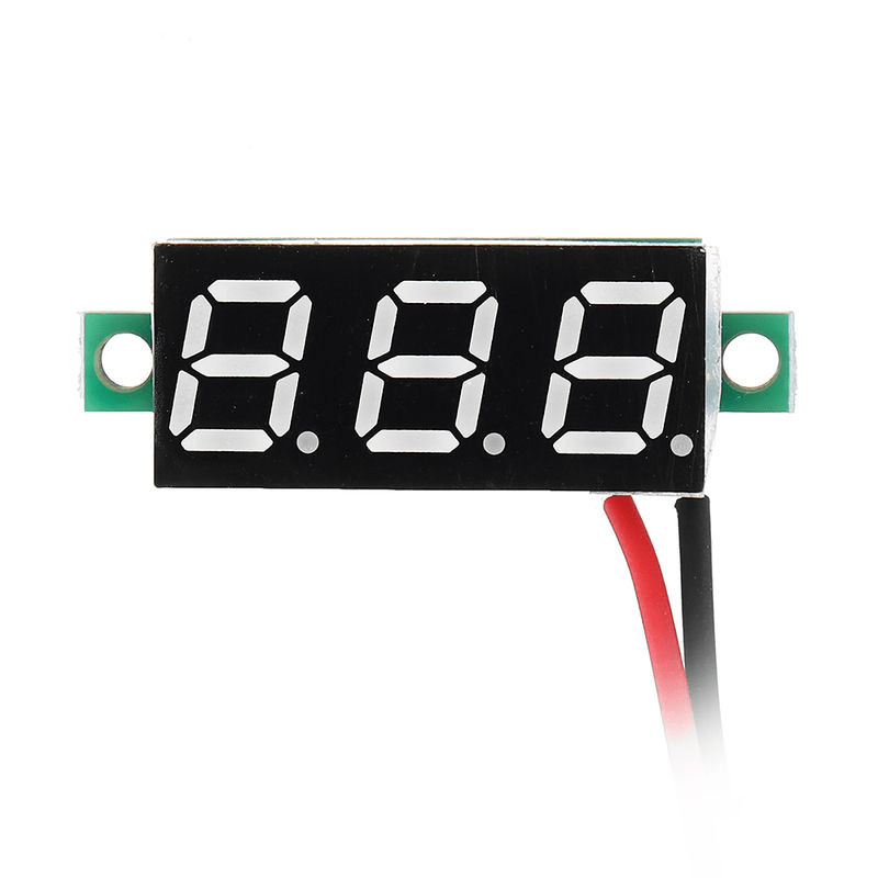 ماژول ولتمتر 40-4 ولت DC سایز 0.28 دو سیم با نمایشگر قرمز