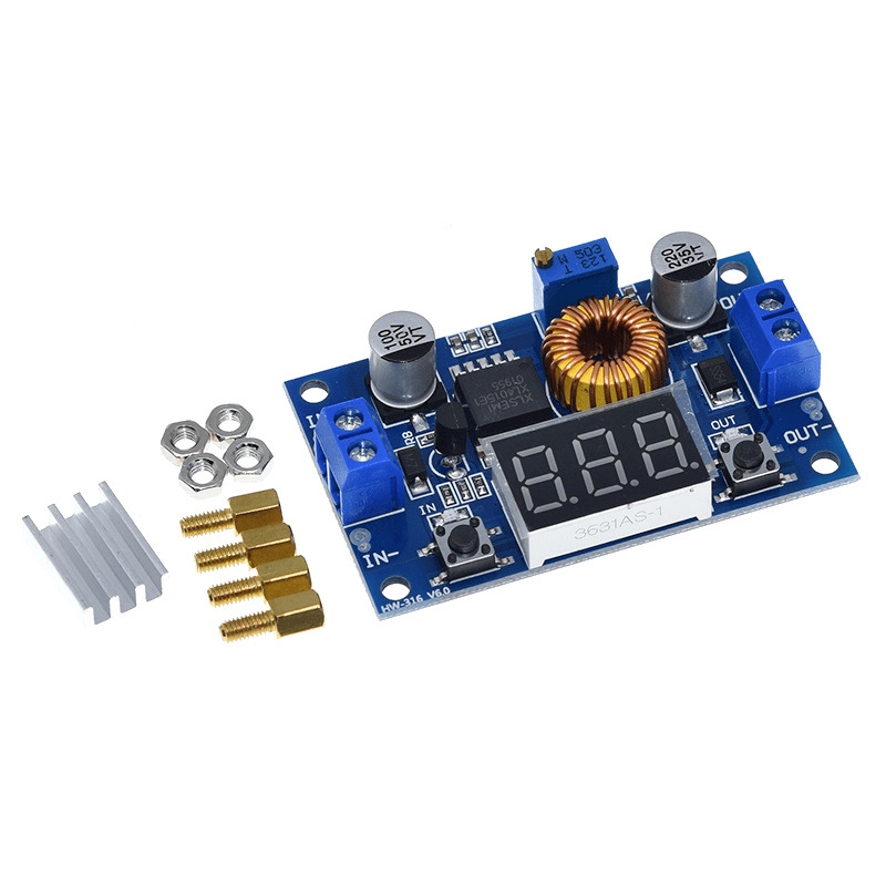 ماژول کاهنده ولتاژ 5 آمپر DC دارای نمایشگر ولتاژ مدل XL4015