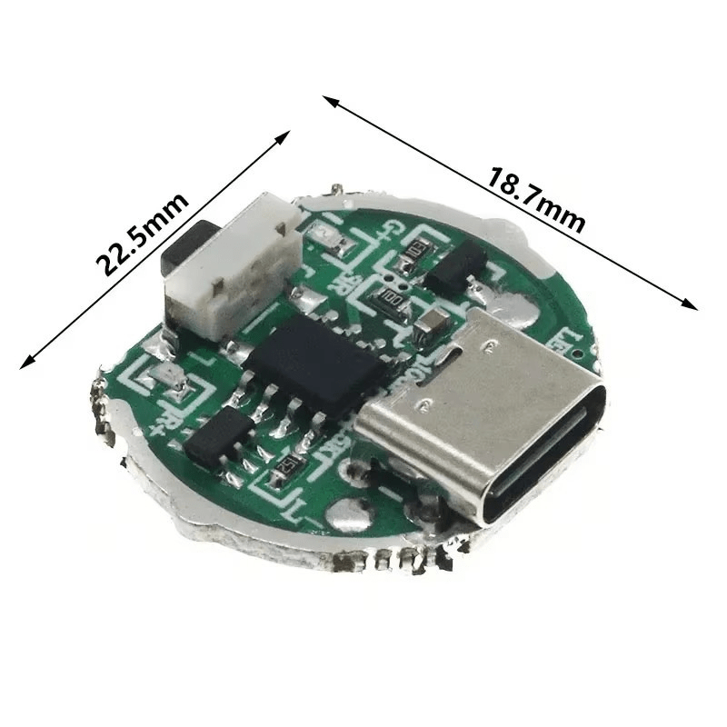 ماژول درایور چراغ قوه 10 وات USB Type-C مدل YN-RS06A