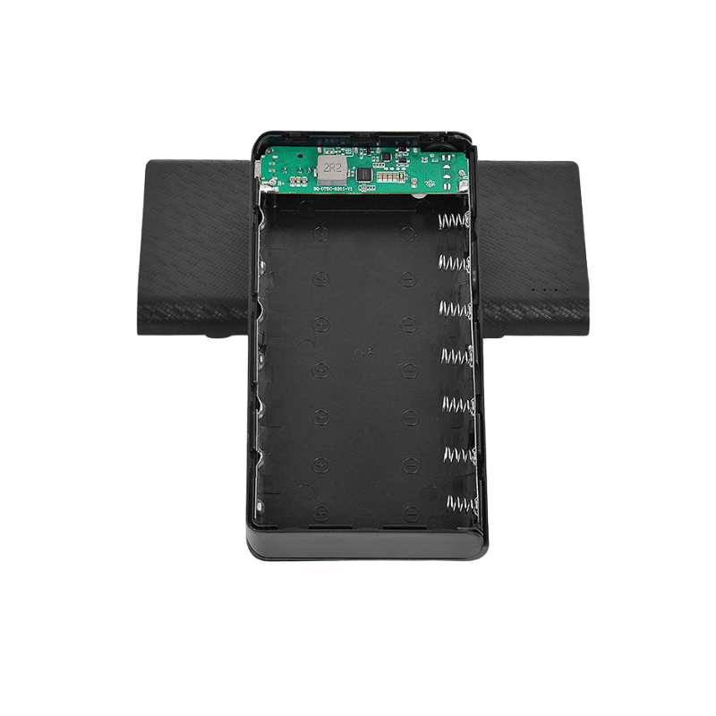 کیس پاوربانک 7 باتری فست شارژ PD20W با خروجی 5/9/12 ولت DC (مشکی)