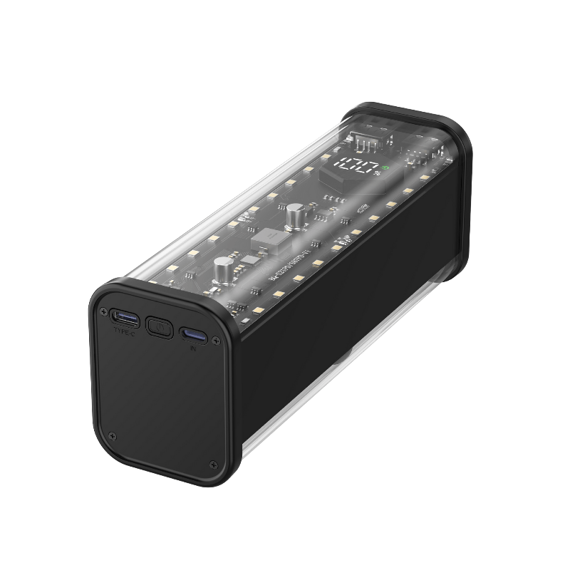 کیس پاوربانک Transparent فست شارژ 22.5 وات 8 باتری 21700 مدل BQ-S21PD (مشکی)