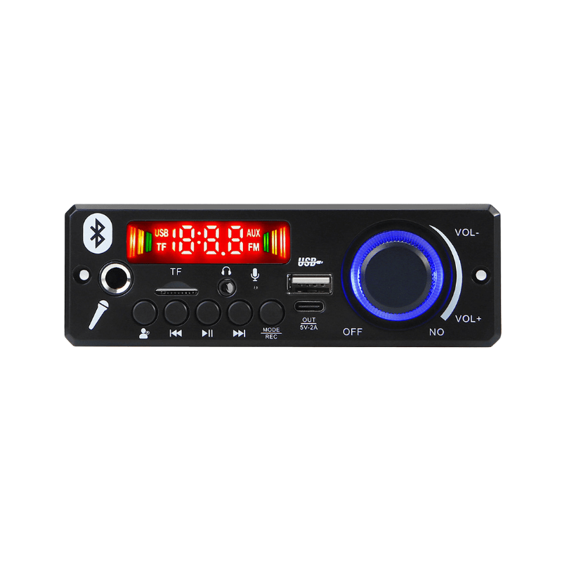 پخش کننده MP3 PLAYER پنلی بلوتوثی دارای آمپلی فایر 2X80W کنترل بزرگ مدل JX-X1