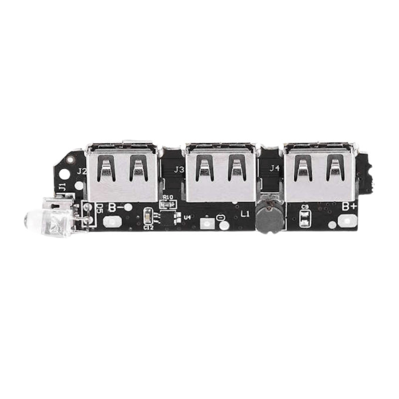 ماژول پاوربانک دارای سه خروجی USB 5V-2.1A
