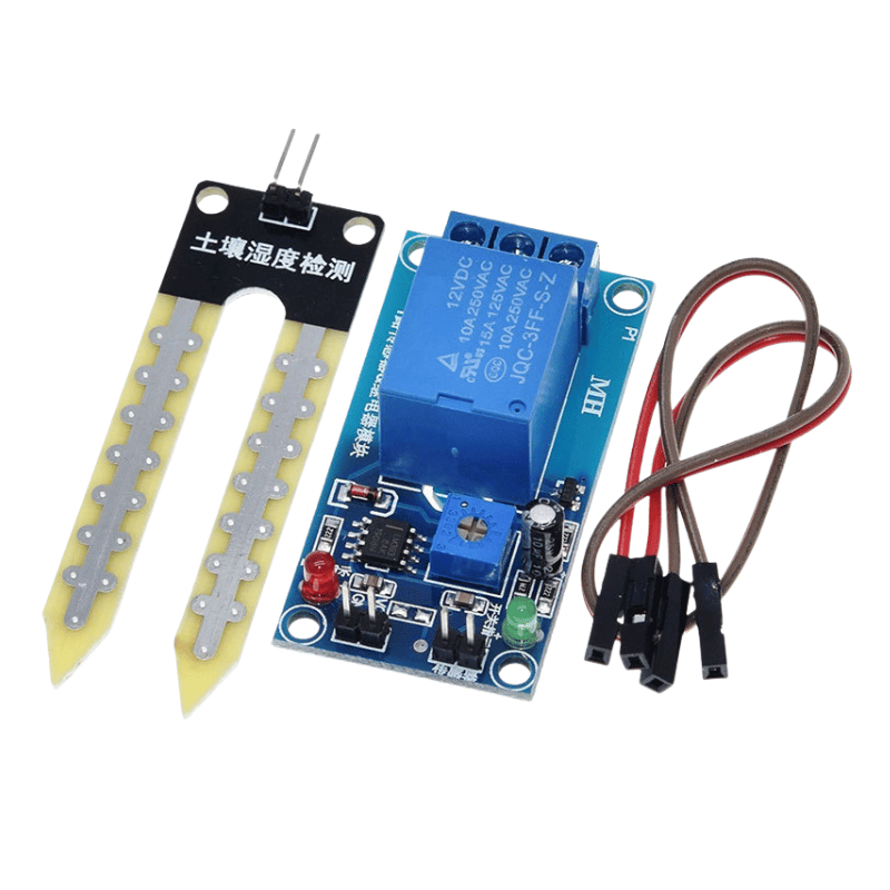 ماژول سنسور رطوبت خاک YL-69 به همراه یک رله تک کاناله 12V