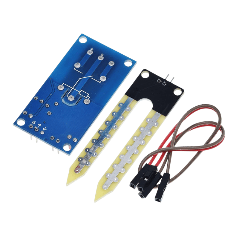 ماژول سنسور رطوبت خاک YL-69 به همراه یک رله تک کاناله 12V