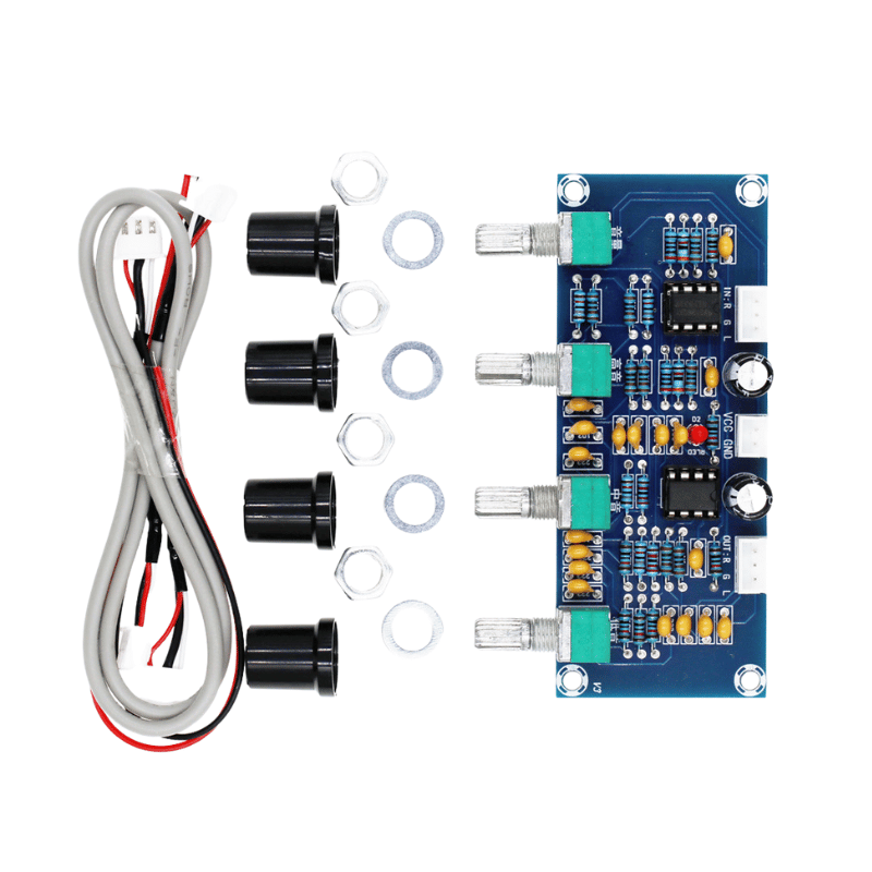 ماژول پری‌ آمپلی‌فایر استریو با تراشه NE5532 مدل XH-A901