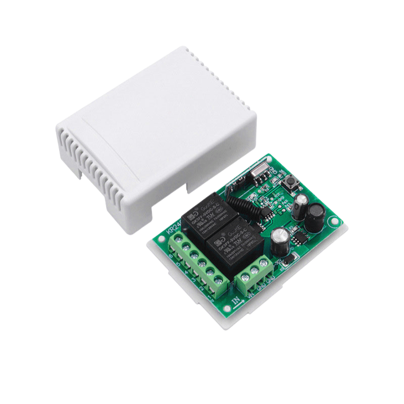 ماژول گیرنده دو کاناله 433MHZ کدلرن 12 ولت DC(بدون ریموت)