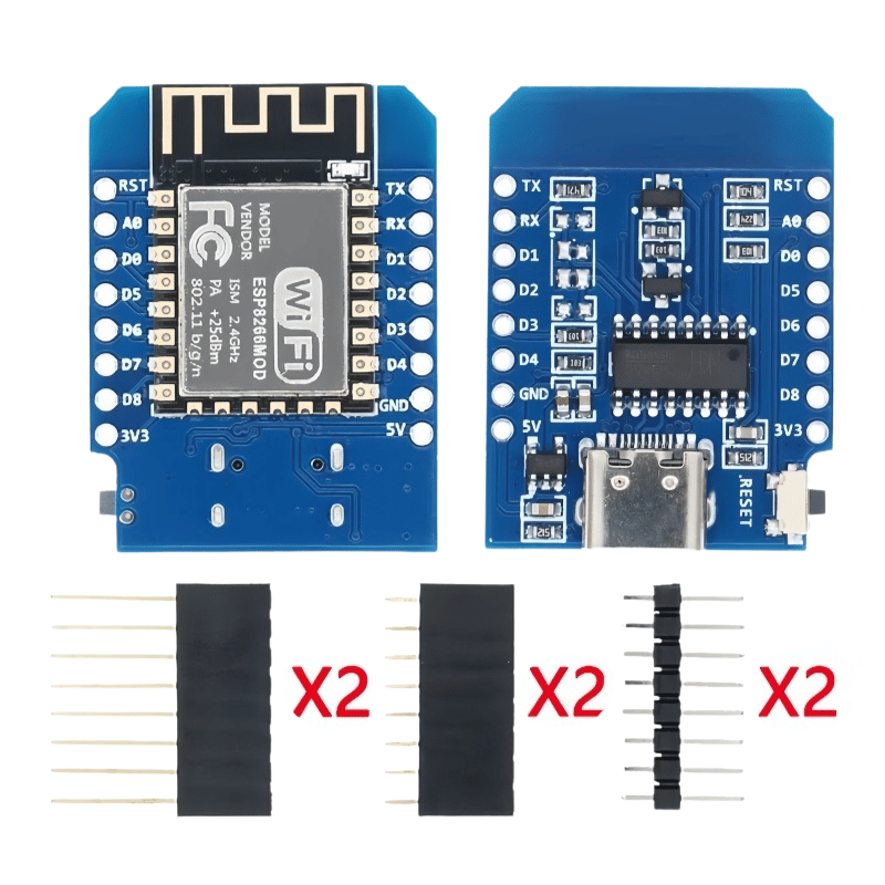 برد توسعه Wemos D1 Mini ESP8266 با ورودی Type-C