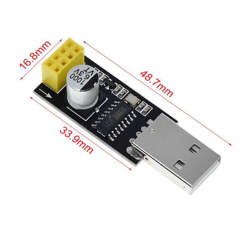 مبدل USB به TTL مخصوص پروگرام برد ESP-01S با چیپ CH340